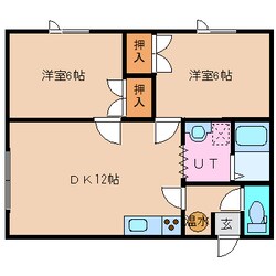 岩見沢駅 徒歩15分 1階の物件間取画像